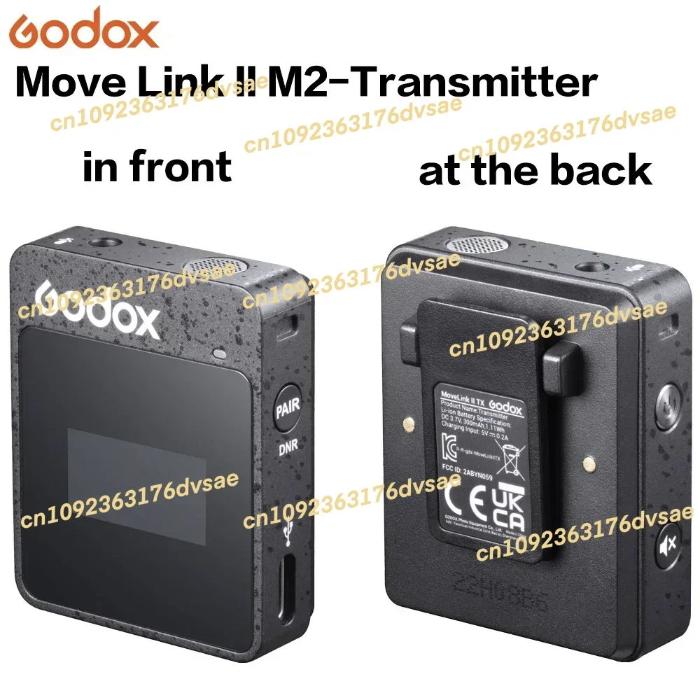 NEW Mic MoveLink II M2 2.4GHz Wireless Lavalier Omnidirectional Microphone Transmitter Receiver for Phone DSLR Camera