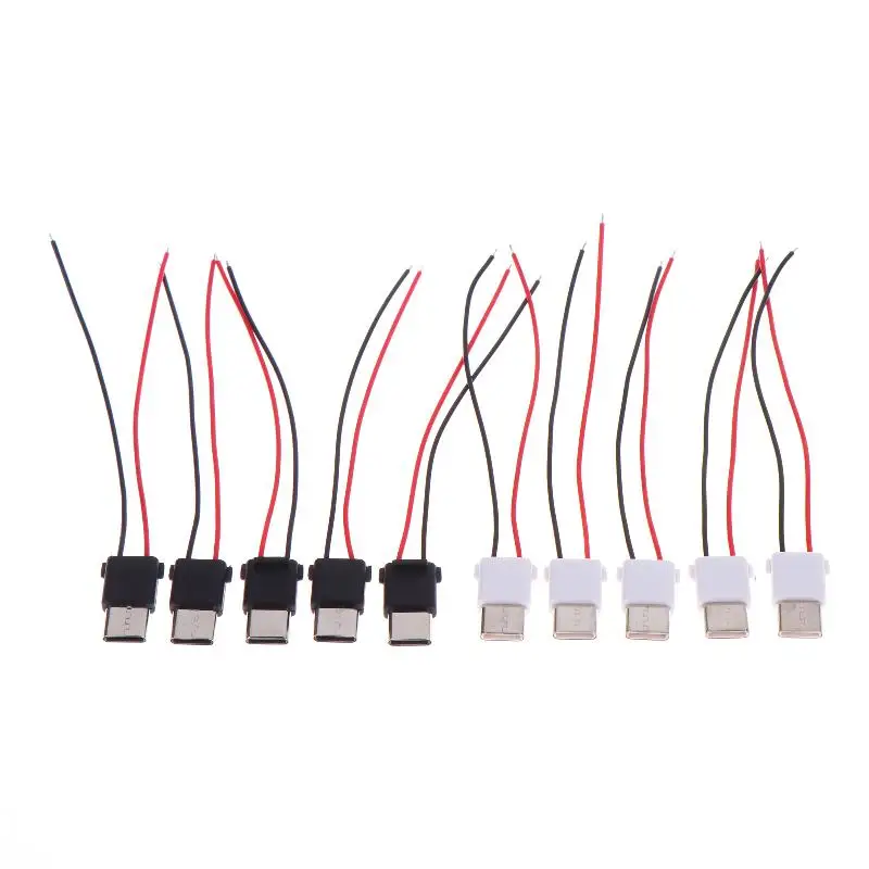 Hot！1/5Pcs Type-C Modified Plug Type-C Male Head With Resistor Capacitor For Mobile Phone Power Bank Special Connector C Port