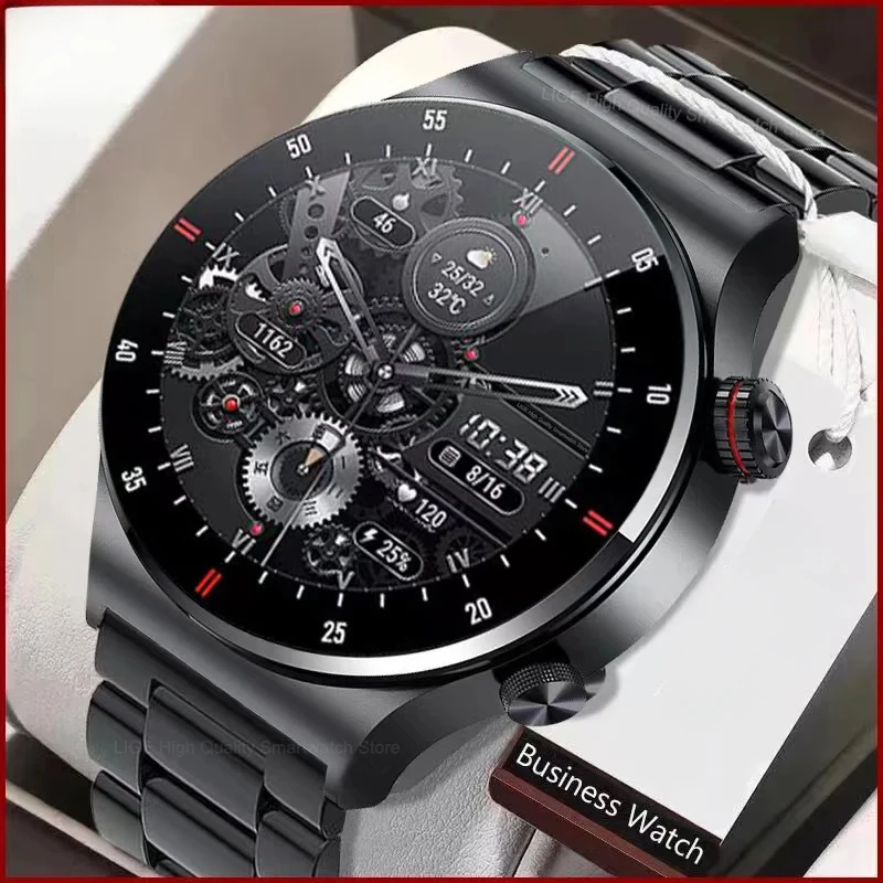 

2024 New Men's Smartwatch - ECG+PPG. Bluetooth Call. NFC. Waterproof. Custom Watch Face. for IOS & Android. Ideal for Sports.