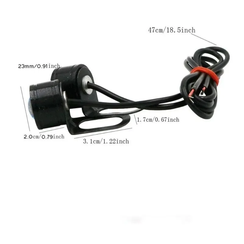 2 قطعة 12 فولت موتو اكسسوارات جديد LED بقعة ضوء لأضواء الضباب مع نوع عين النسر السوبر مشرق وأضواء القيادة النهارية #5