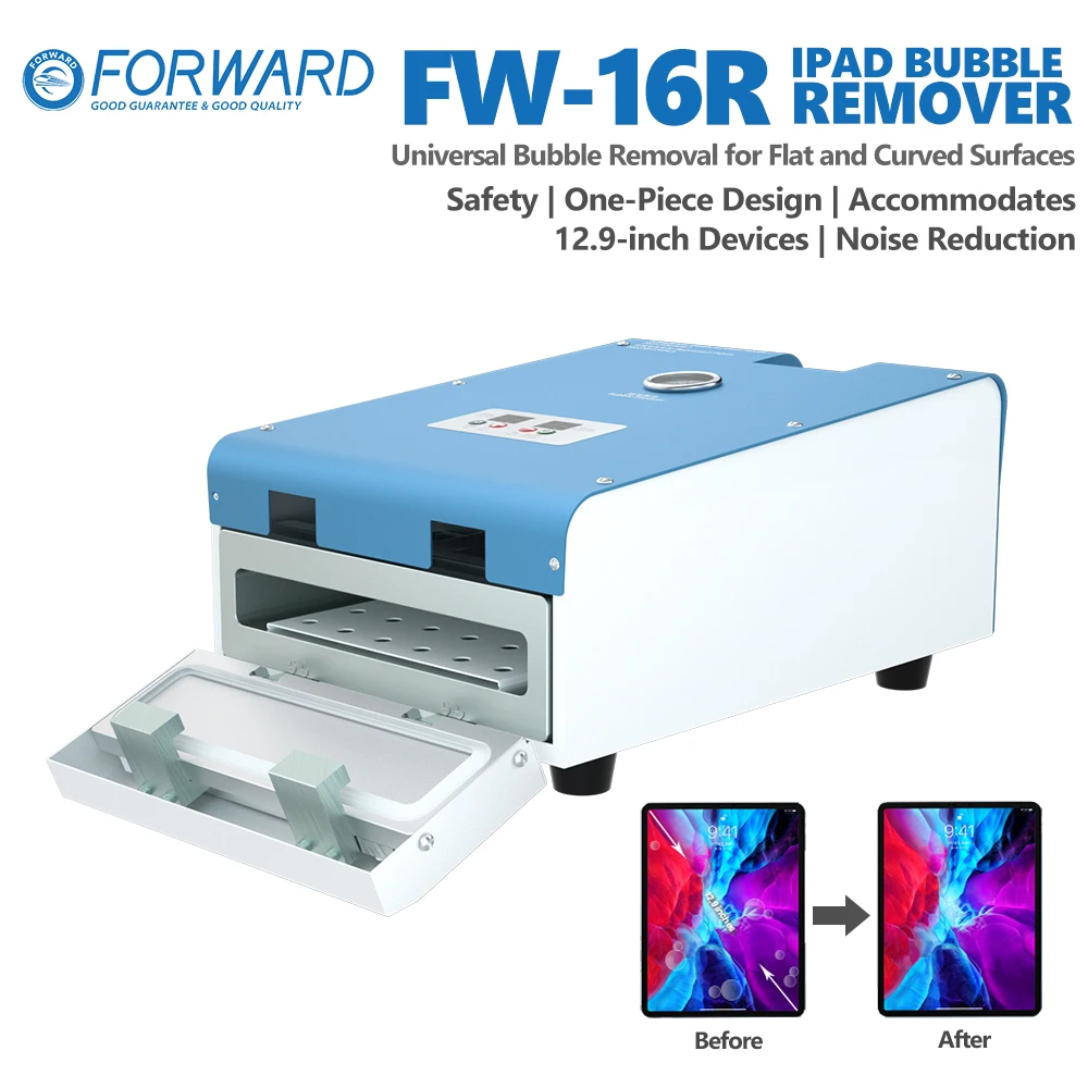 

FORWARD FW-16R Large-Screen Bubble Removal Machine for Mobile Phones IPads Tablets Device Screen Repair Bubble Removal Tool