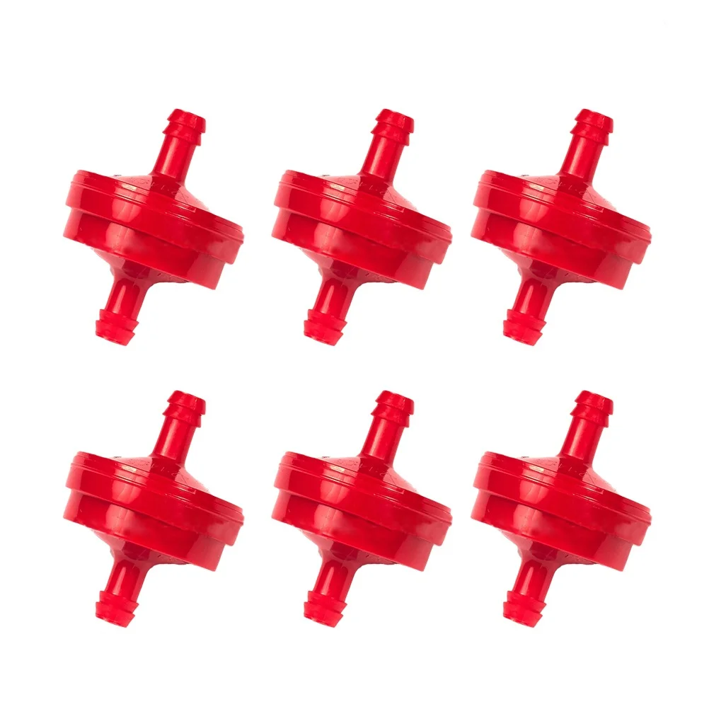 

6 pcs Plastic Fuel Filter 1/4 Inch Id For Lawn Mower Motorcycle Atv Dirt Scooter Pit Bike Trial Bike Gas Filter For Small