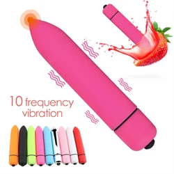 10 Speed Vibration Clit Stimulation Adult Sex Toys Mini Bullet Vibrator G Spot Vagina Vibration Dildo Sex Toy for Women Couples