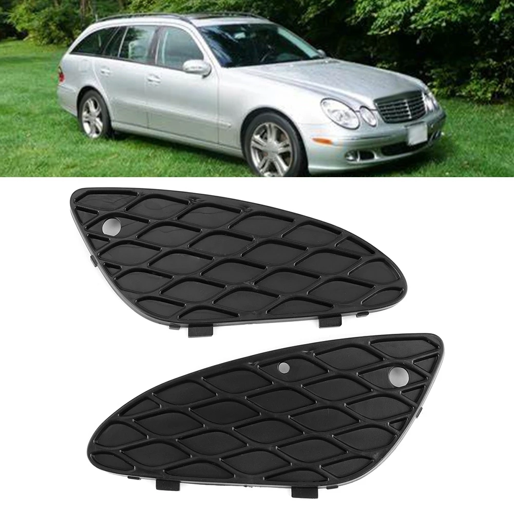 2118850253 2118850353 Front Bumper Grill Cover Mesh Grille Fit for Mercedes-Benz E-Class W211 E320 E350 E500 2003-2006 2PCS