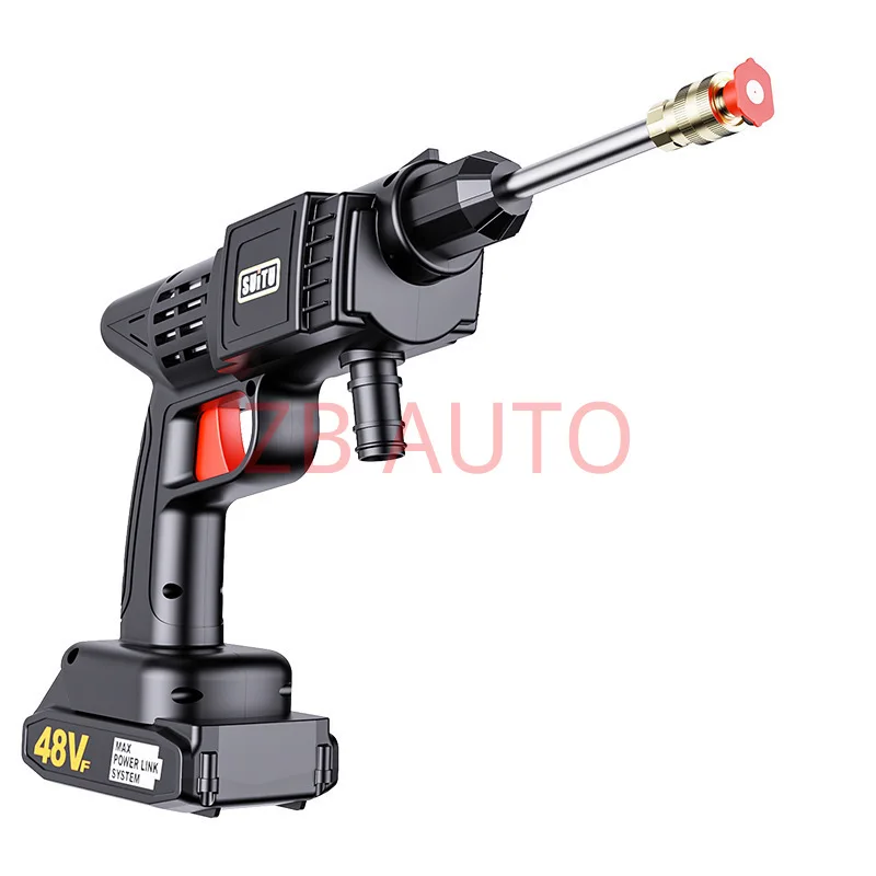 

lithium battery car washing machine household handheld car washing water gun small portable cleaning high-pressure water pump