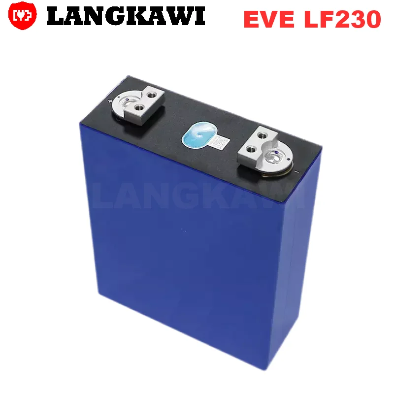 EVE 3.2V 230Ah LF230K LiFePO4 LFP Rechargeable Battery Cells Big Capacity with M6 Threaded Hole for Electrical Vehicle EVbus