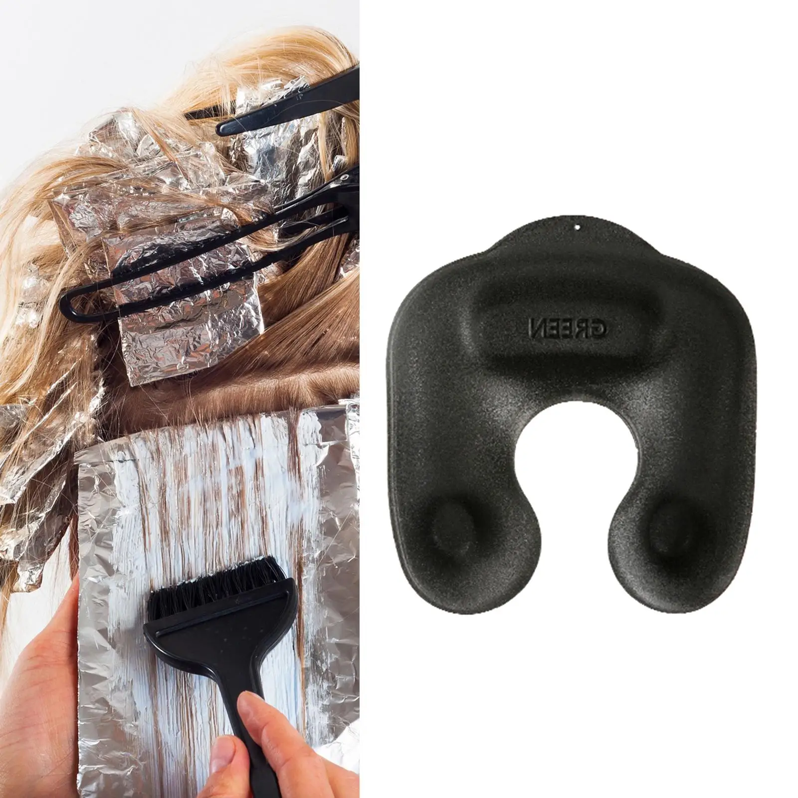 Salon Hair Neck Tray Shoulder Support Hairdressing Tool Professional Perm Hair Perming Neck Rest Container for DIY Home Barber