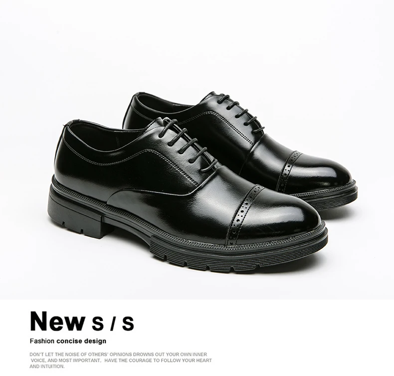 Zapatos Brogue clásicos para hombre, zapatos de cuero de tendencia para bodas y eventos sociales, zapatos de vestir de alta calidad para hombre, zapatos informales de negocios para hombre