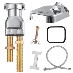 Shampoo Bowl Vacuum Breaker Kit, Kit torneira com mangueira crossover, Placa receptora, Peças de reposição para pia do salão, 7pcs