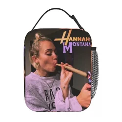 Ethan Peters Hannah Montana Insulated Lunch Tote Bag Storage Food Box Leakproof Thermal Cooler Bento Box Travel