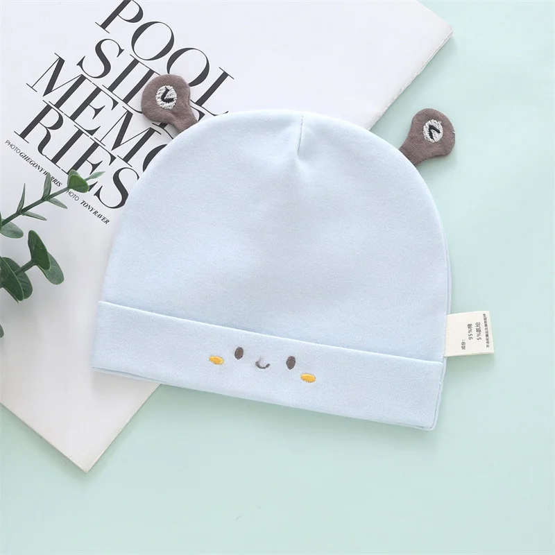 Dumb and Cute Baby Bear Hat Four Seasons Universal Cute Cartoon Pattern Baby Hat Men's and Women's Comfortable Baby Hat Yellow