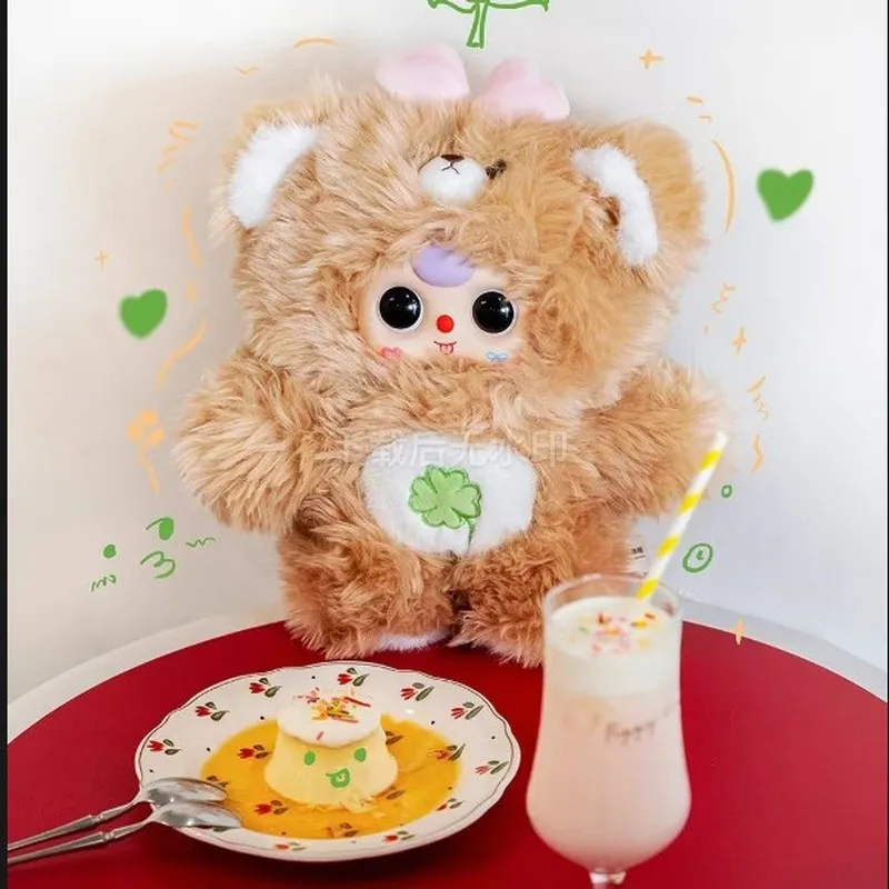 2025 nuevo bebé tres osos Cub Darling 1000% + 400% caja ciega de vinilo muñeca de peluche cruda niña regalo caja ciega serie un conjunto de dos muñecas