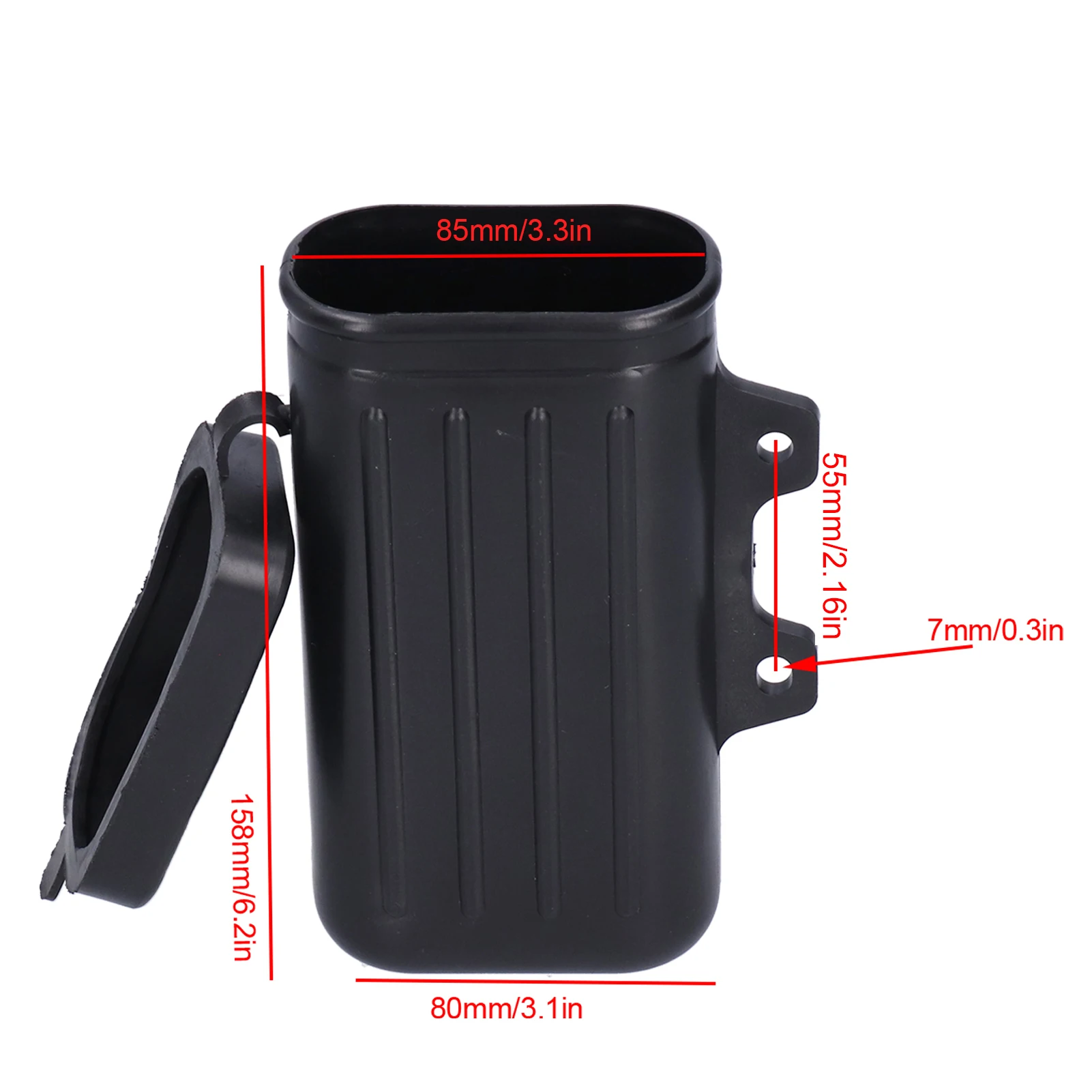 Motorcycle Tool Box Repair Holder Bottle Container ABS Plastic Fit for Yamaha TW200 Trailway 1987‑2015