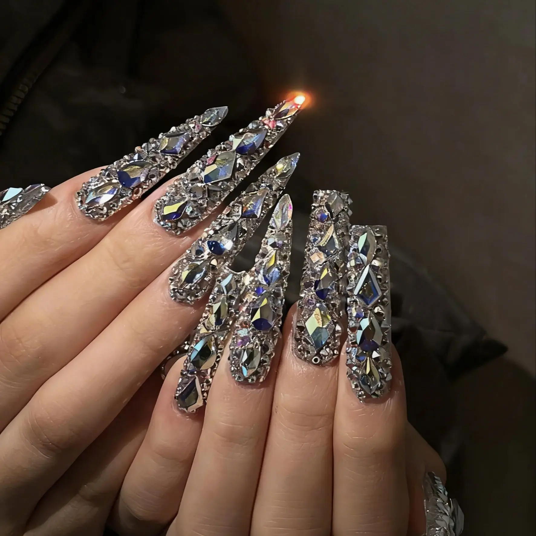 Cristal sem hotfix diy strass prego 5a pedras claras e vidro pixie pedras preciosas adesivo flatback strass para artesanato da arte do prego