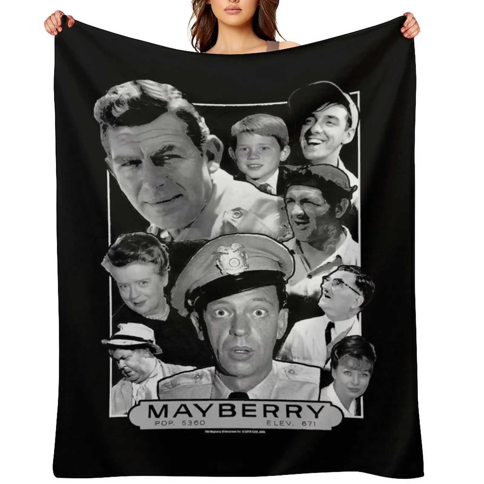 

First Day Of Retro Andy Griffith Mayberry Throw Blanket blankets ands Furry funny gift warm winter Blankets