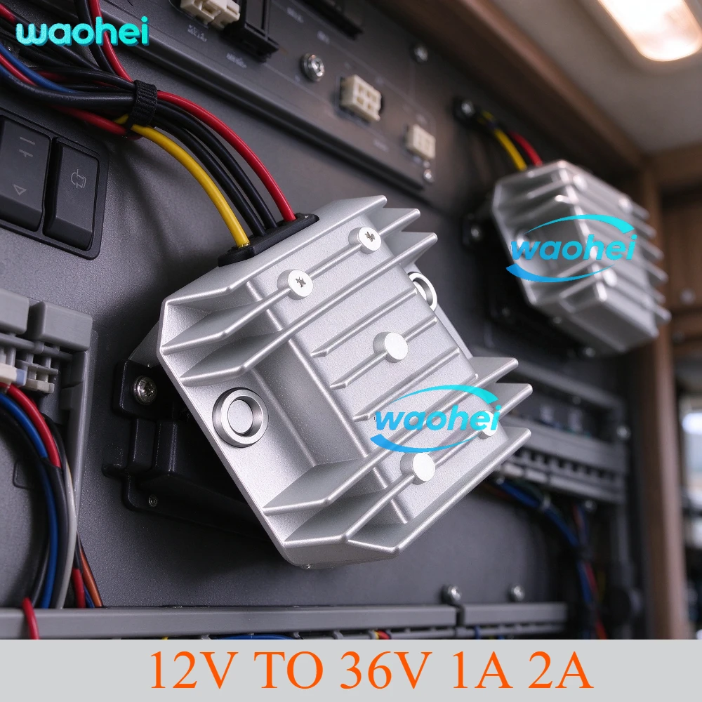 12V To 36V 1A 2AMP 72W DC To DC Converter Stabilizer Boost Module 12V-36V Step Up Power Voltage Regulator Reliable Waterproof
