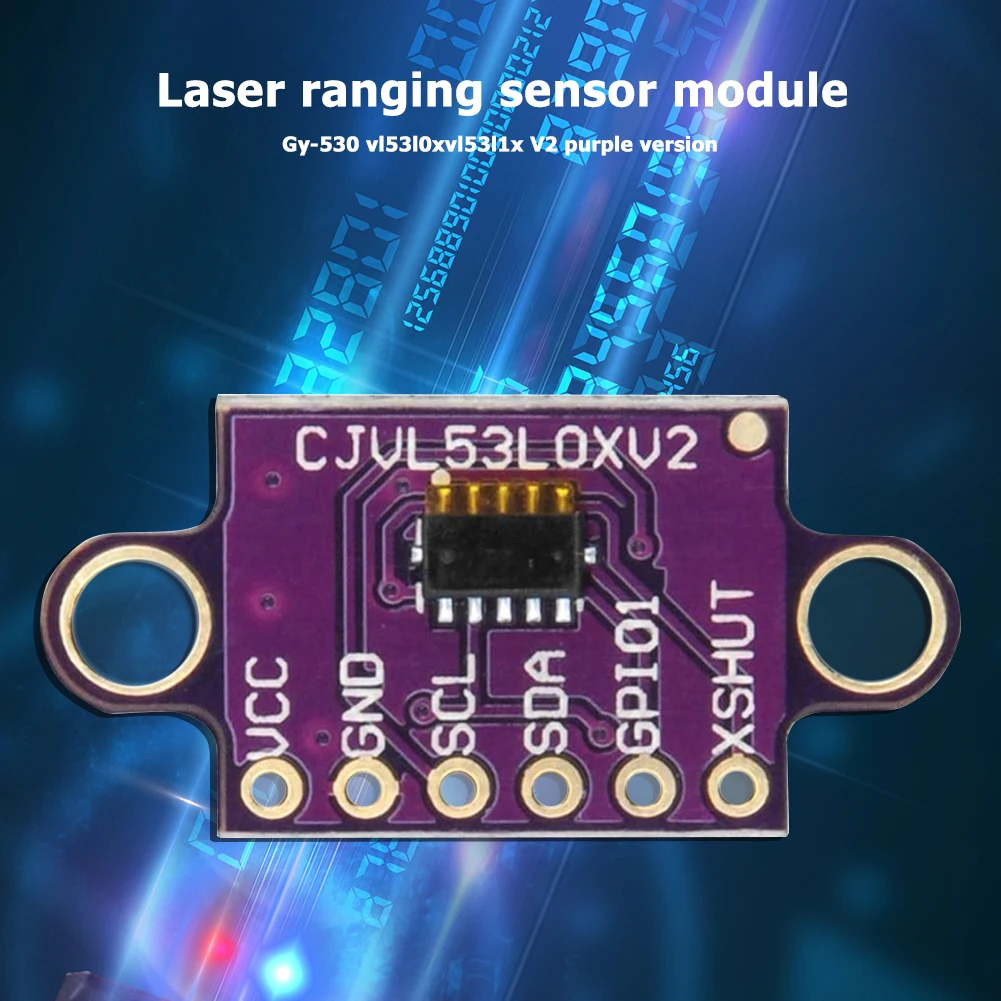 1-10pcs VL53L0X Time-of-Flight Laser Ranging Sensor IIC GY-530 VL53L0X VL53L1X V2 Laser Distance Module High Accuracy