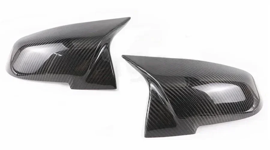 For BMW 2 Series 2014-2019/BMW 4 Series 2013-2020 Reversing Mirror Shell Rearview Mirror Rear Cover Carbon Fiber 1 Pair