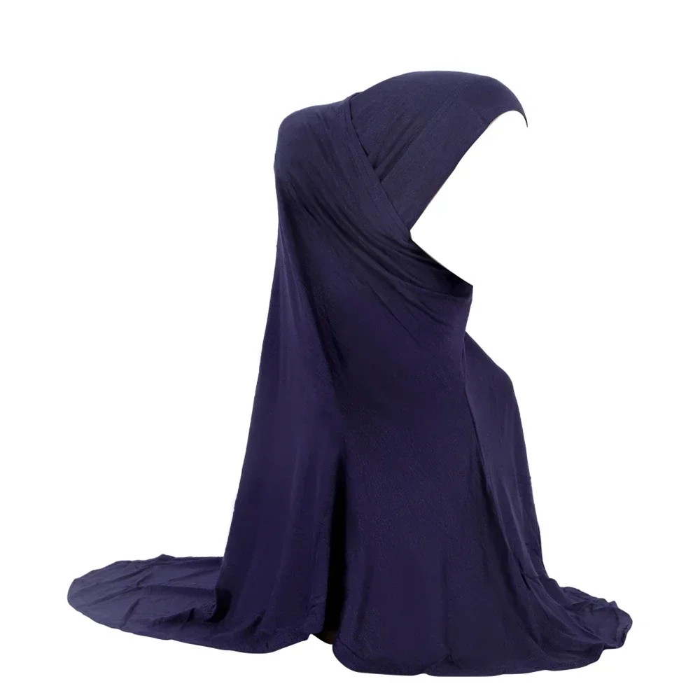2PCS Hijab Amira Hat Muslim Under Scarf Bonnet Cap Headscarf Wrap Shawl Turban Arab Prayer Hat Worship Service Neck Cover Hijabs