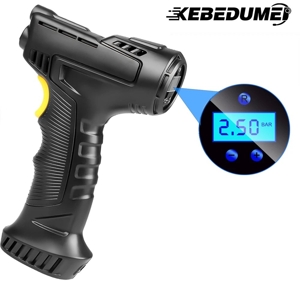 120W Car Air Pump Compressor Automotive Wireless/Wired Portable Tire Inflator Equipment Digital Display Pump for Machine