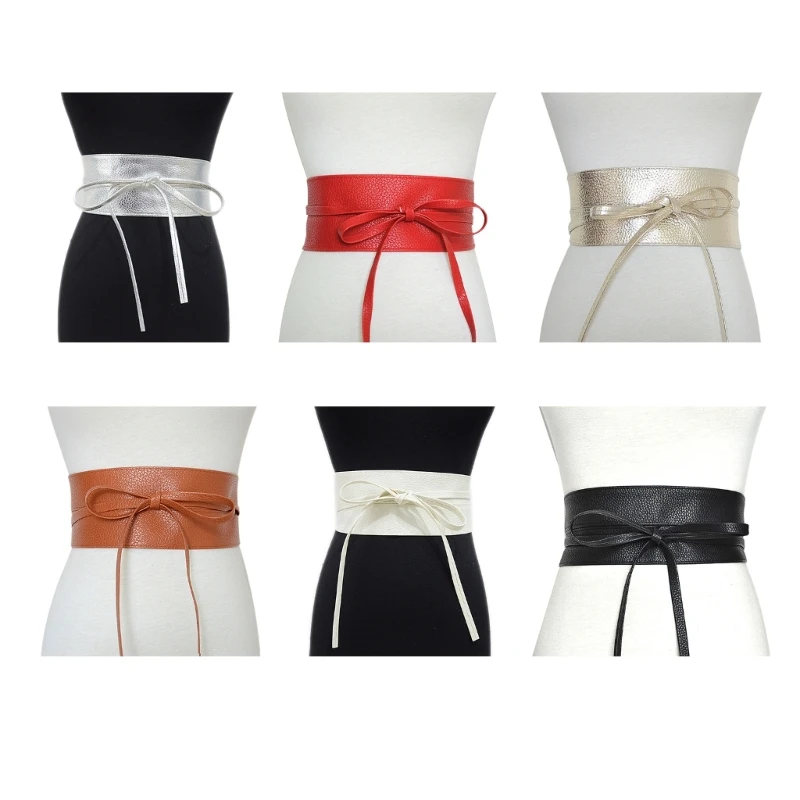 

Women Wide Belt All Matching Fashion Corset Band Waist Belt Universal Waspie Dress Decorative Accessories PU Waiststrap