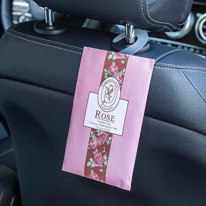 3/6/12/24pcs Natural Smell Incense Wardrobe Sachet Closet Car Hanging Fragrance Sachet Aromatherapy Perfume Air Freshener