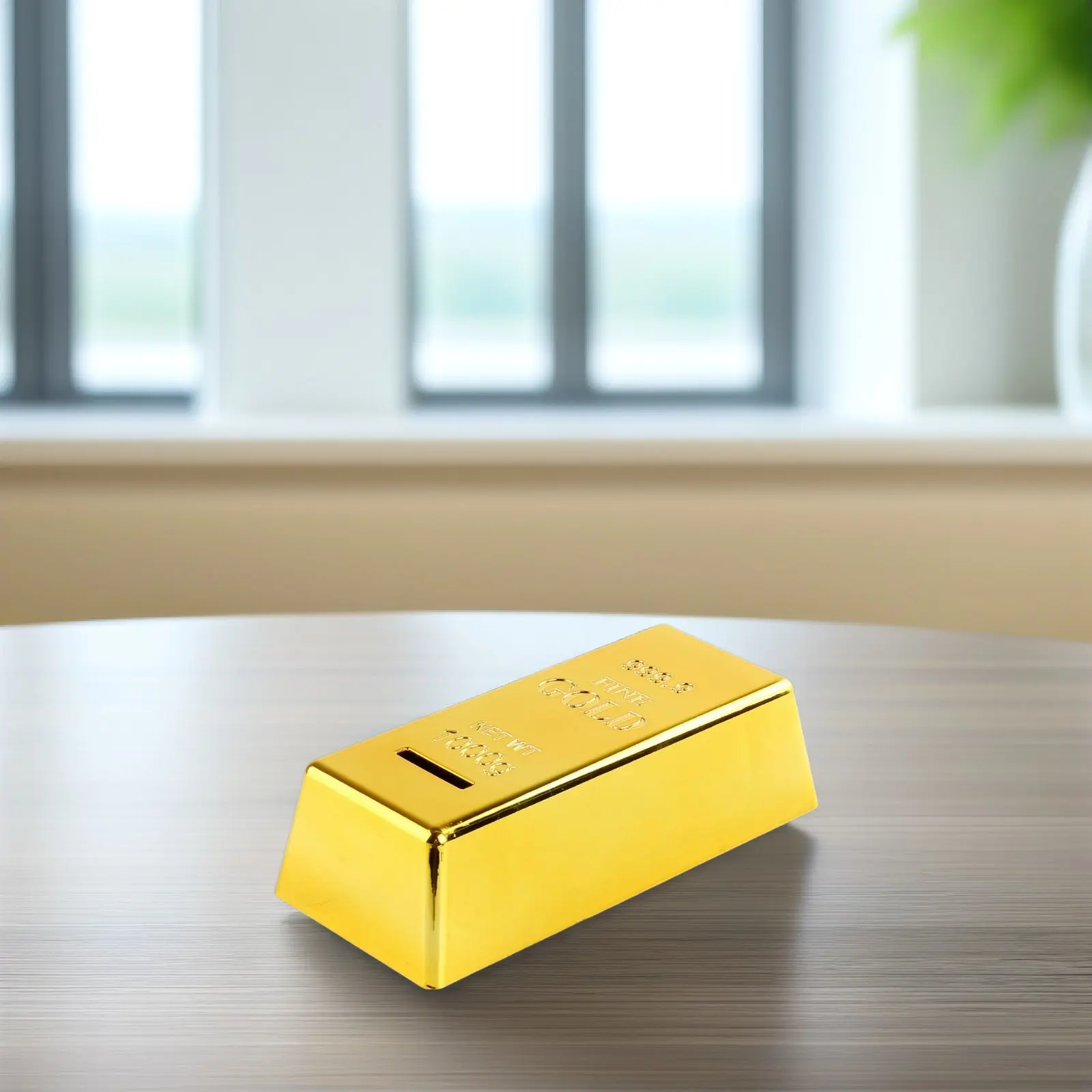 Creative Plastic Bullion Saving Pot Brick Shape Money Bank Household Coin Container Kids Saving Box Brick Coin Bank