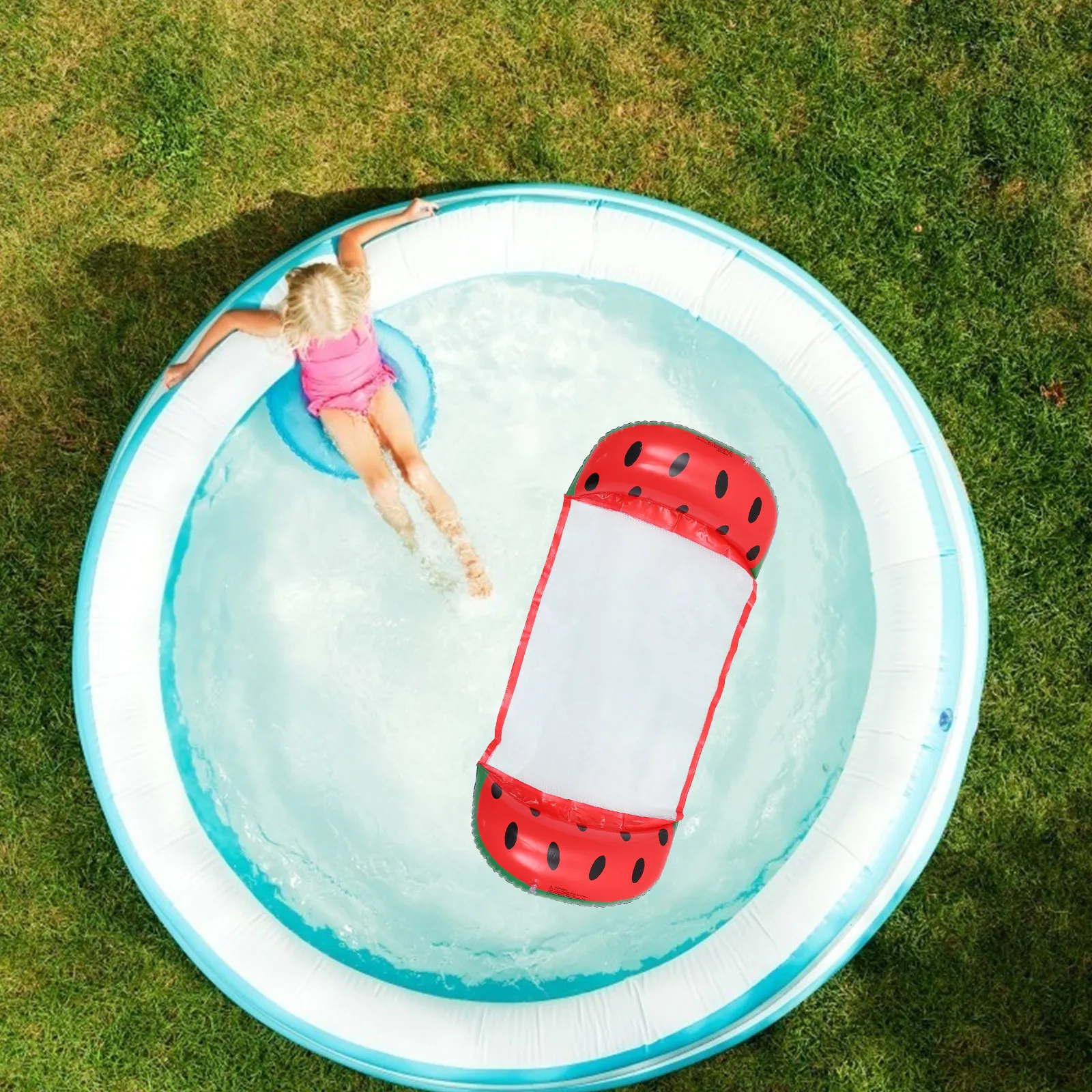 Uroczy dmuchany materac do pływania z PVC, lekki, przenośny, zapewniający zabawę na letniej plaży i wakacje.