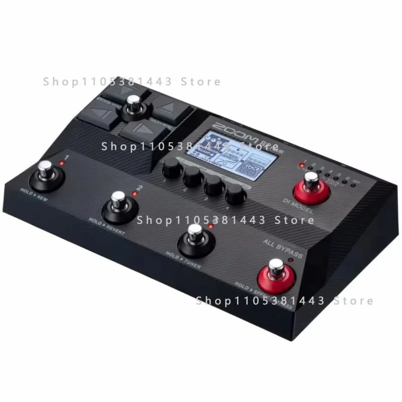 6 Iconic DI Models Zoom B2 Four with Zoom’s Multi-Layer IR Amp and Effects Emulator Audio Interface