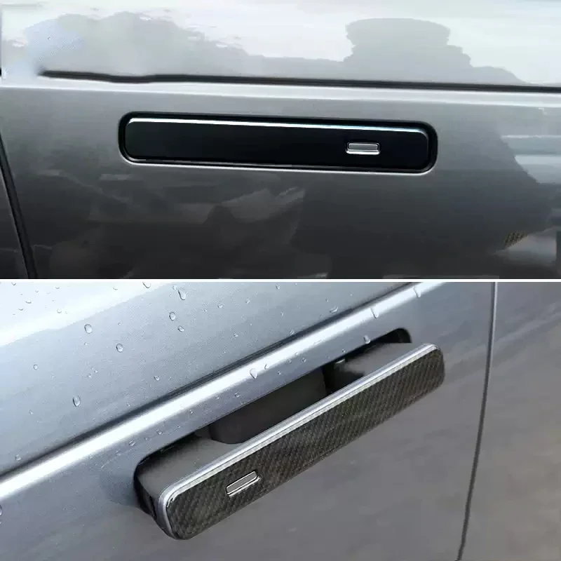 

For LAND ROVER RANGE ROVER EVOQUE VELAR 2017-2026 Car Drip Glue 4Pcs Door Handle Cover Anti Scratch Protect Strip Auto Accessory