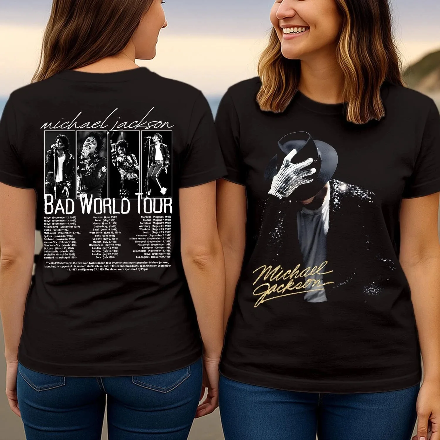 Hot Michael Jackson King of Pop Shirt Beat It Thriller T-shirt High-end Luxury Unisex Style Both of Men and Women