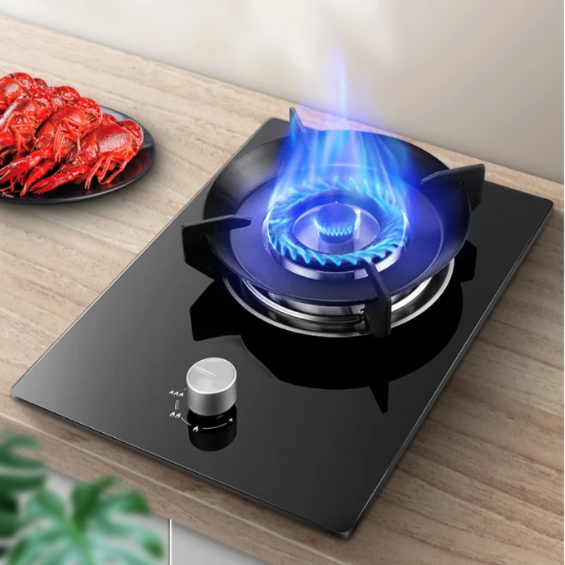 JZY-E6L90 Gas Stove with 5.0kW Big Fire Power and Sturdy Tempered Glass