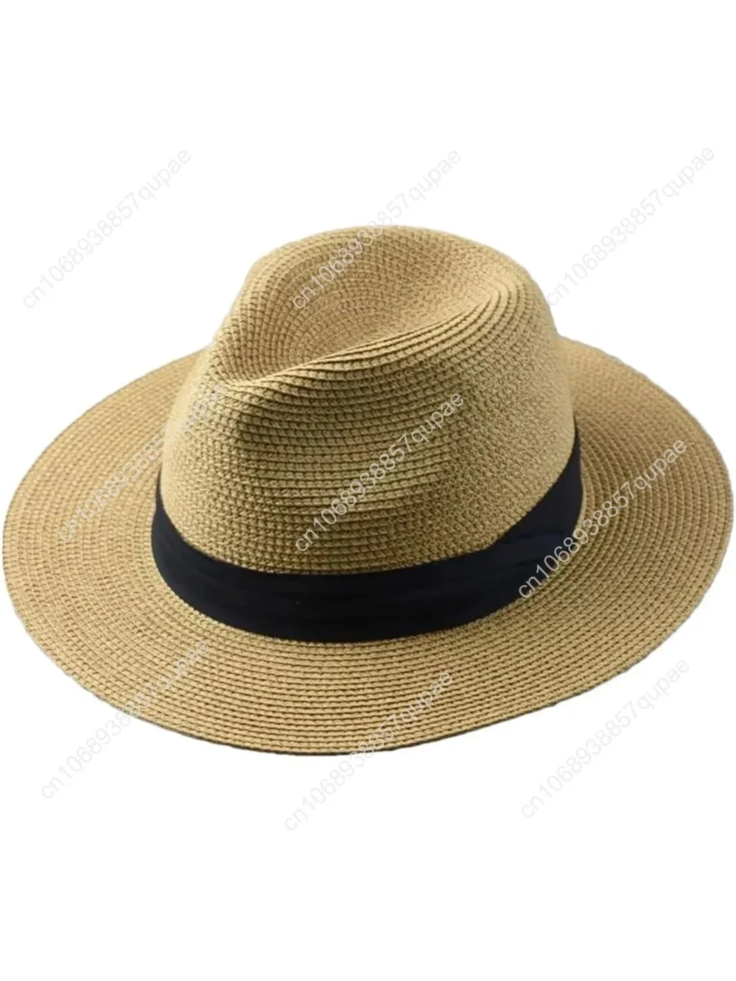 

Large Size Panama Hats Lady Beach Wide Brim Straw Hat Man Summer Sun Cap Plus Size Fedora Hat