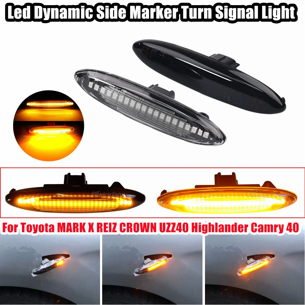 1Pair Repeater Lamp LED Dynamic Turn Signal Side Marker Light Indicator For Lexus IS250 IS350 SC430 ES350 2006 2007 2008 2009