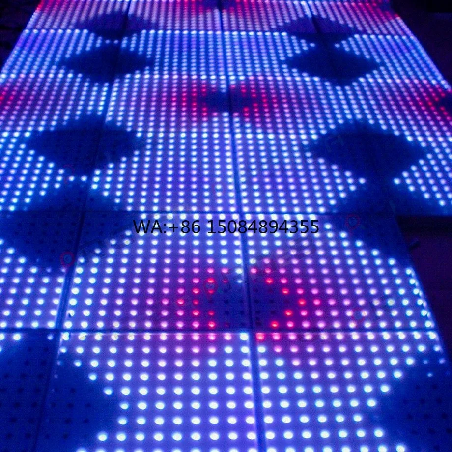 Hot Selling Pixels Portable LED Interactive Dance Floor Panels Used Stage Lighting for  Party Dj