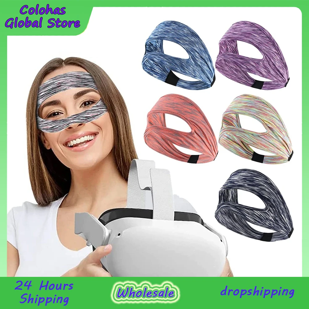 For Oculus Quest 2 Eye Mask Pad Glasses Cover Breathable Sweat Headset Band Virtual Reality Headset For Quest 2 1 VR Accessories