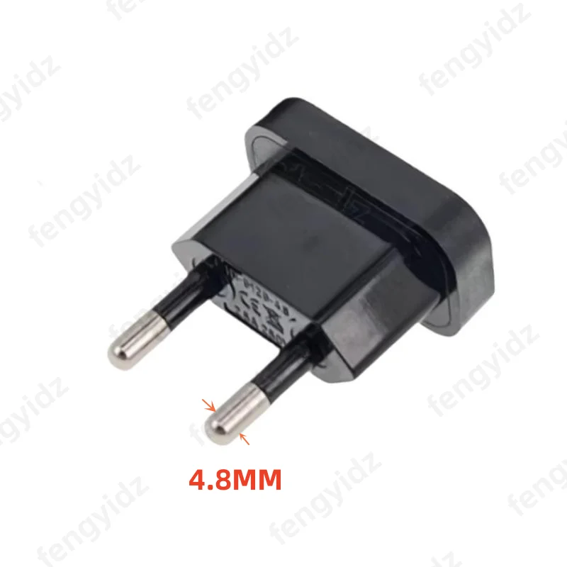 1-5 Stück 4,0/4,8mm Stromstecker-Adapter US zu EU Euro Europa-Stecker Stromstecker-Konverter Reiseadapter Stromwandler-Steckdose