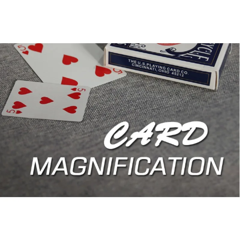 

Card Magnification Card Magic Tricks Gimmick Illusions Close up Magic Props Street Chosen Card Change To Small Size Mentalism