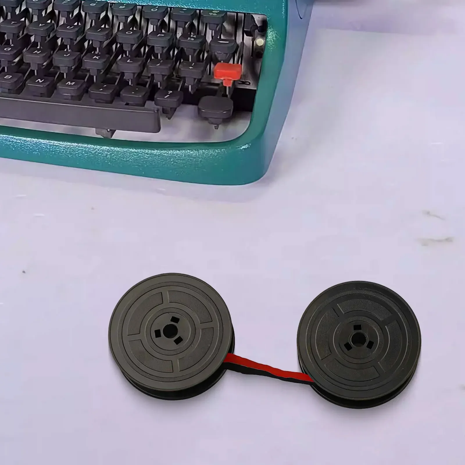 Olivettiタイプライター用の交換用ツインスプール、GR4-Typewriterリボン、黒と赤、1個