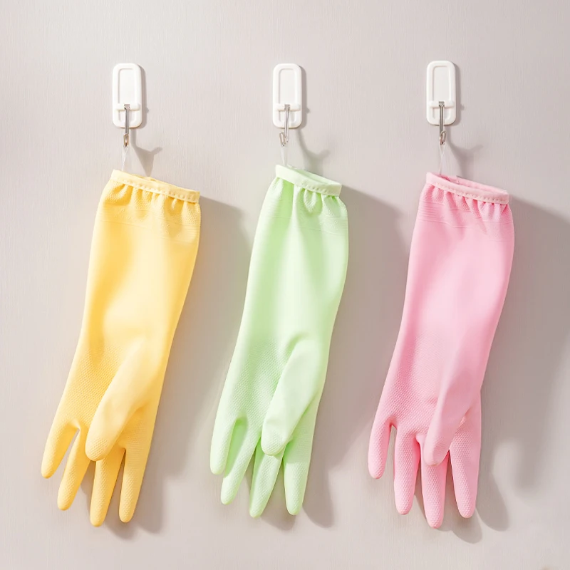 

1Pair Household Dishwashing Glove Extra Long Thick Cleaning Oil-resistant Wear-resistant Kitchen Work Household Gloves