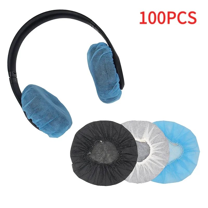 100 шт./пакет одноразовый чехол для наушников нетканый наушник-подушка 10-12 см гарнитура одноразовые чехлы для наушников