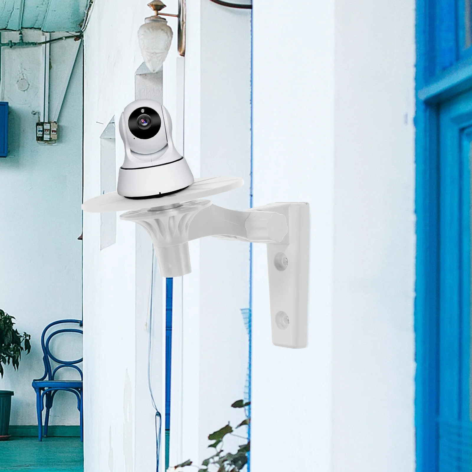 

Camera Wall Mount Rotatable 360 Degree Ip Camera Bracket No Drilling Security Rack Wall-Mounted Monitor Support