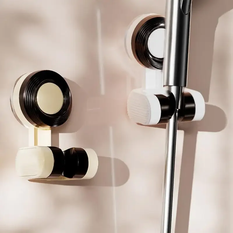 

Shower Bracket Holder For Shower Head Hand Held Suction Cup Adjustable Adapter Connector Attachment Relocatable Fixture For
