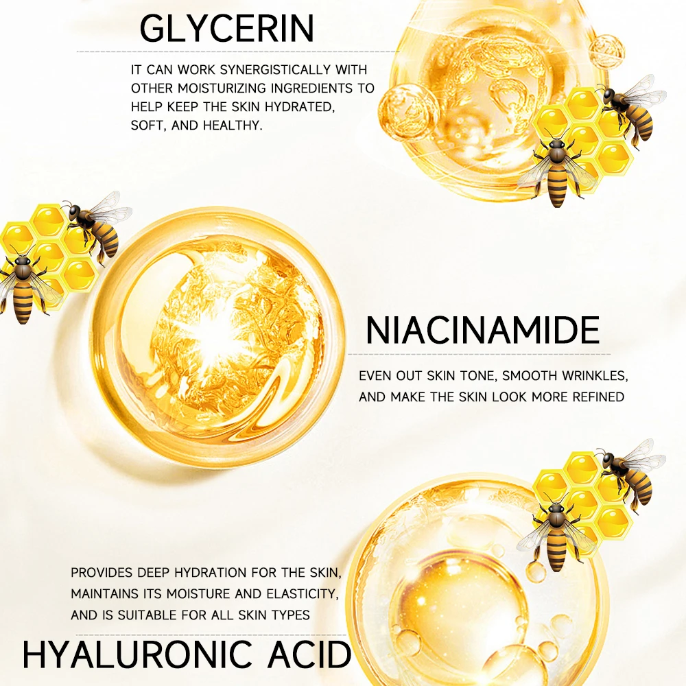 Bee Venom Anti Wrinkle Essence Anti-aging Polypeptide Hyaluronic Acid Essence Can Repair Moisturize and Tighten Facial Skin