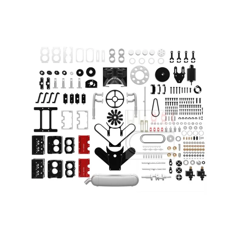 Air Cooling TOYAN FS-B400 Four Cylinder Four Stroke Turbo Horizontally-opposed Engine Model Kit STEM Educational Toy