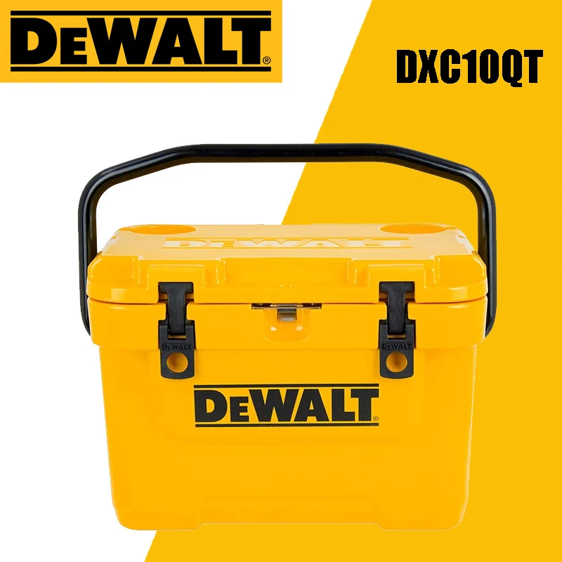 DEWALT DXC10QT 10Qt/10L Cooler Box Tough Heavy Duty Ice Chest Case For Camping Sports Outdoor Activities Tools