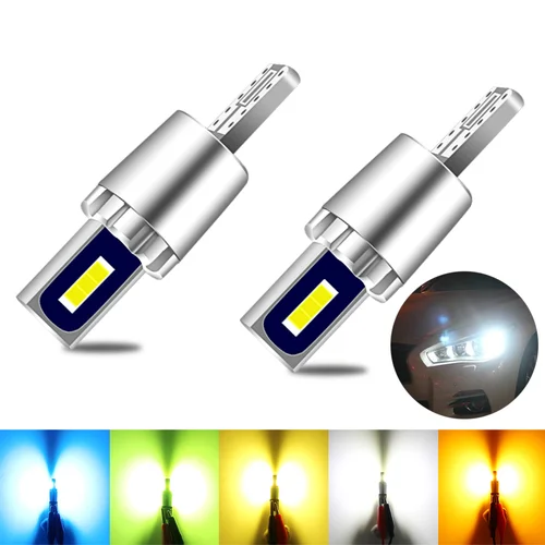 하이 퀄리티 LED 자동차 클리어런스 조명, 주차 전구 번호판 램프, 194 1860 SMD 자동차 측면 조명, 6000K, 12V T10 W5W, 2 개