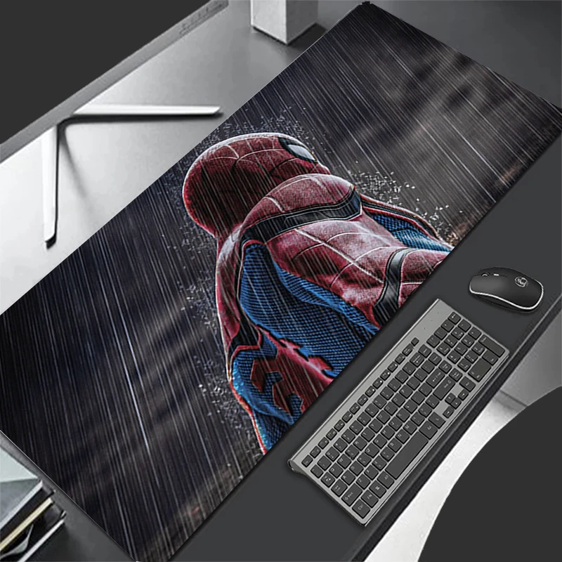 Gamer Desk Mat Spider Man Mousepads HD Pc Mouse Pad Office Desk Pads Large Mousepad Non-slip Mouse Mats For Computer Gift XXL