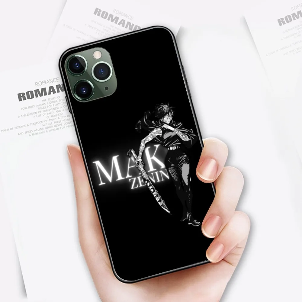JJK Maki Zenin Mobile Cell Phone Case for iPhone 15 14 13 12 11 XS X 8 7 6 Plus Mini Pro Max SE 2022 Black Phone Cover Funda image 4