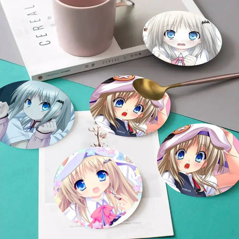 1pc Game Kud Wafter Wooden Coaster Colour Printing Cup Mat Home Desk Decoration Gifts